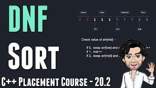 DNF Sort | C++ Placement Course  | Lecture 20.2