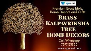 Brass #Kalpavriksha Tree - VgoCart #Brass God Idols, Home Decors and Gift Shop Online #coimbatore