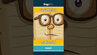  vocabulary - ordforråd : vocabulary builder : learn English : Lad os lære engelsk