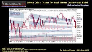 Greece Debt Crisis Trigger for Stock Market Crash or Bull Rally?