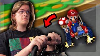 Mario Kart Double Dash but it's with a real steering wheel