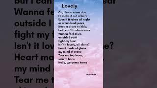 lovely - Billie Eilish and Khalid lyrics #music #love #lyrics #songlyrics