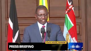 Press Briefing, State House, Nairobi.