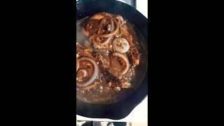 Pork Steak food from dumpster diving - Bicolana Sa America kitchen 