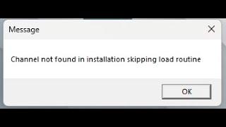 Fix Channel not found in installation skipping load routine LUMION 11 12| Ec Design