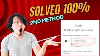 This phone number cannot be used for verification | 100% Solution | 2nd Method | Gmail Recovery