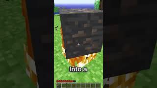 How you smelted items before furnaces were added - [ Minecraft ]