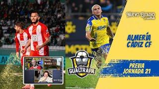 ALMERÍA vs CADIZ – JORNADA 21 – LALIGA HYPERMOTION - PREVIA