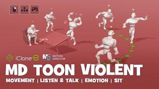 MD Toon Violent | Fun & Interactive Toon Animations with iClone Motion Director