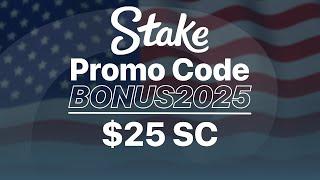 Stake US promo code : BONUS2025 - $25 STAKE CASH + 250k GC BONUS CODE