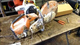 stihl ts400 concrete saw recoil fix