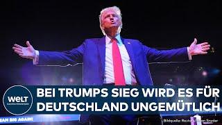 US-WAHL: Was würde Trumps Sieg für Deutschland bedeuten? Bundesregierung sei nicht vorbereitet!