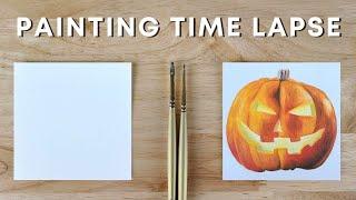 Jack O Lantern Oil Painting Time Lapse | Still Life | Alla Prima