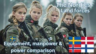 Nordic Land Forces | Operational Quantities & Power Comparison | Sweden, Denmark, Norway & Finland