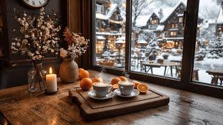 Cozy Winter Coffee Shop Ambience with Smooth Jazz Christmas Music️Calming Music for Perfect Holiday