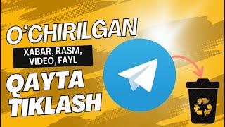 O'chirilgan Telegram xabari, chatlari, rasmlari va videolarini qanday tiklash mumkin (2023-yil)