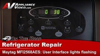 Maytag Refrigerator Repair - Control Panel Lights Flashing - High Voltage Board