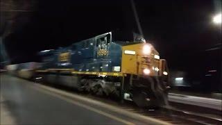 [CSXT]698 GE CW46AH Solo Q192-30 Through Fay NC Sporting The [CSX]Boxcar Logo & 2st Gen K5HLL