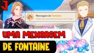 UMA MENSAGEM DE FONTAINE + CONQUISTA SECRETA | FONTAINE 4.0 |  GENSHIN IMPACT