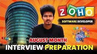 ZOHO Software developer Interview Preparation Tips for August Month Batch