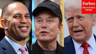 JUST IN: Hakeem Jeffries Comments On President Trump's Feud With Elon Musk