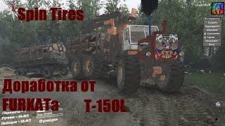 SpinTires. Мод: Трактор Т-150Л. Доработка от FURKATa. (Ссылка в описании)