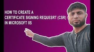 How to Generate or Create CSR Certificate Signing Request in IIS 8 | in Urdu |