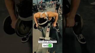 Training Rear Delts Everyday #gym #gymworkout