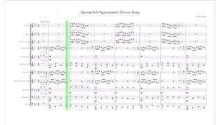 Spongebob Squarepants Theme Song Marching/Pep band arrangement