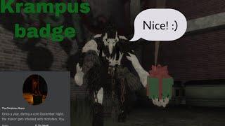 How to get Krampus badge in CreepyPasta life RP Roblox