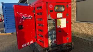 SDMO R110 C3 John Deere Leroy Somer 110 kVA Silent Rental Stage 3A generatorset stocknr 6285