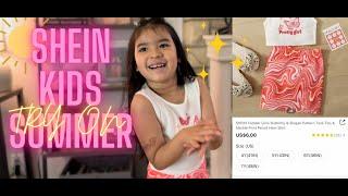 SHEIN KIDS SUMMER TRY ON HAUL 2022| 6 YEAR OLD!!