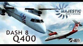 Полёт на BOMBARDIER DASH 8 Q400. MICROSOFT FLIGHT SIMULATOR X.