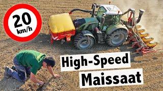 High Speed Maissaat mit Väderstad Tempo V8 und Fendt 724 Vario | Lohnunternehmen Steinwendner