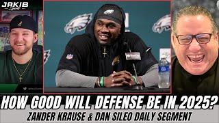 HIGHLIGHT: Zander Krause is OPTIMISTIC on Eagles 2025 Defense! Zack Baun Made Comments...