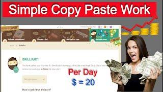 How to Make Money Online with Simple Copy Paste Work | Earn $15 to $20 Daily | Copy Paste Url Work.