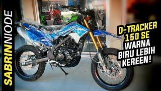 Review Harga Spesifikasi dan Fitur Kawasaki D-Tracker 150 SE warna Biru