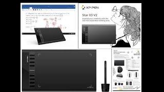 XP  star 03 V2 PEN Tablet Unboxing & Demo