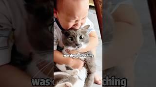 Little Boy Cries   While Holding Kitten! #animals #pets #cat #rescue #sad #shorts #kitty