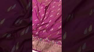 Pink Banarasi Handloom Pure Katan Silk Saree - Aura Benaras