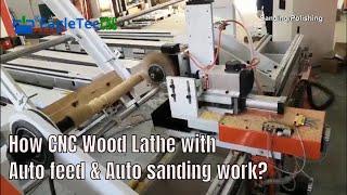 EagleTec New CNC Woodturing Lathe with Auto Feed and Auto Sanding/Polishing