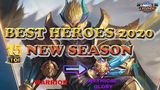 BEST HEROES FOR NEW SEASON 2020 | SOLO RANK ROAD TO MYTHIC | Mobile Legends Bang Bang