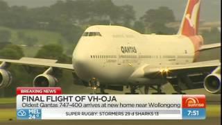 VH-OJA Landing at Illawarra Airport (Albion Park)