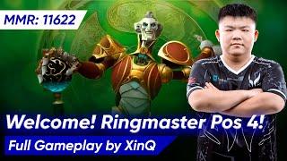 XinQ NEW HERO RINGMASTER SUPPORT | Dota 2 Pro Gameplay