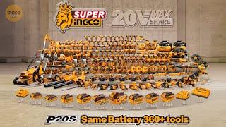 INGCO P20S : MÊME BATTERIE ALLANT AVEC + 300 OUTILS