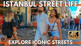 ISTANBUL TURKEY REAL LIFE CITY CENTER 4K WALKING TOUR GALATA TOWER,ISTIKLAL STREET,TAKSIM SQUARE