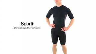 Sporti Men's S/S UPF 50+ Sport Fit Rash Guard | SwimOutlet.com