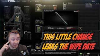 This little change (12/9) Leaks the wipe date - Escape From Tarkov