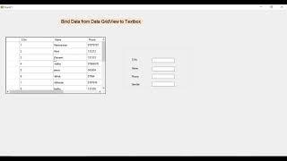 How To Bind Data From DatagridView to Textbox Use in Vb.Net