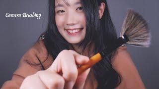 ASMR Camera Brushing & Blowing, Breathing, Shh~ for Deep Sleep | 2 Hours | Tascam (No Talking)